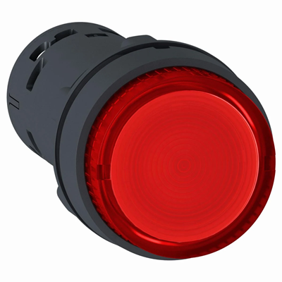 Harmony XB7 Pulsador rojo con retorno automático sin marcado LED 230V