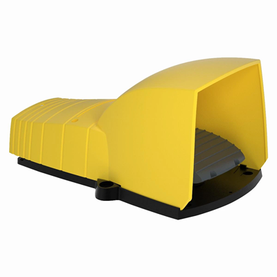 Harmony XPE Single footswitch with cover yellow 1NC+1NO plastic