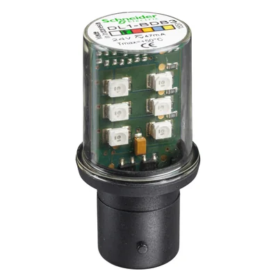 Harmony XVB Dioda LED Zielona 24V podstawa mocująca BA 15D