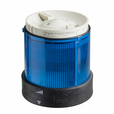 Harmony XVB Elément lumineux avec filtre diffusant Ø70 LED bleue continue 24VAC/DC