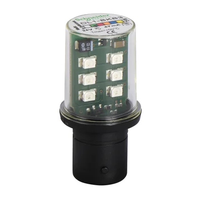 Harmony XVB LED verde lampeggiante BA 15d 24VAC/DC