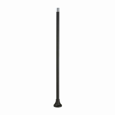 Harmony XVB Tube de support en aluminium avec plaque de fixation en plastique noir