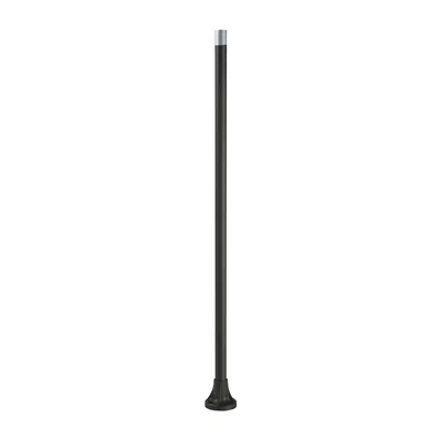 Harmony XVB Tube de support en aluminium avec plaque de fixation en plastique noir