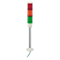 Harmony XVM Colonna luminosa con ronzatore Ø45, LED tricolore continuo 24VAC/DC, montaggio orizzontale