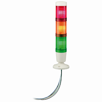 Harmony XVM Colonne lumineuse avec un buzzer LED tricolore continue Ø45 24VDC monté horizontalement