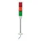 Harmony XVM Lichtsäule mit Summer Ø45 dreifarbige Dauer-LED 24VAC/DC horizontal montiert
