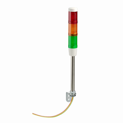 Harmony XVM Light column without beeper Ø45 three-color continuous light 230V vertically mounted