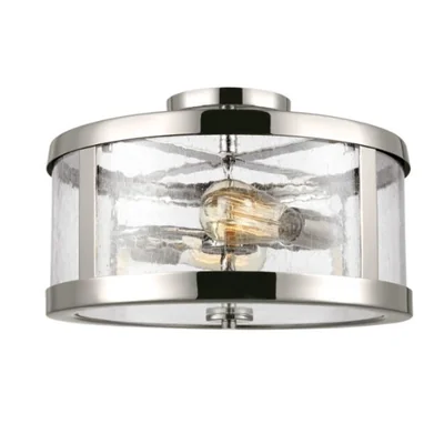 Harrow Plafon 38,1 cm 60 W IP20 poliertes Nickel