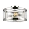 Harrow Stropní svítidlo 38,1cm 60W IP20 leštěný nikl