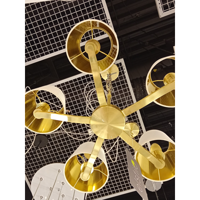 HARVEY Five-point gold pendant lamp