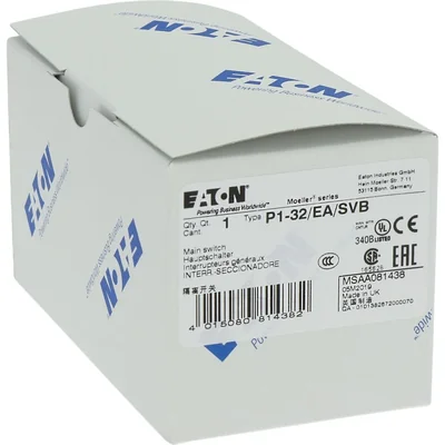Hauptschalter, 32A, P1-32/EA/SVB