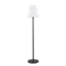 HAVANA Lampadaire d'extérieur E27 IP44 noir avec un abat-jour blanc