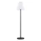 HAVANA Outdoor floor lamp E27 IP44 black with a white lampshade