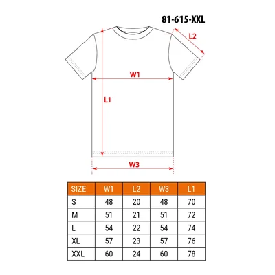 HD+ Arbeits-T-Shirt, Größe XXL