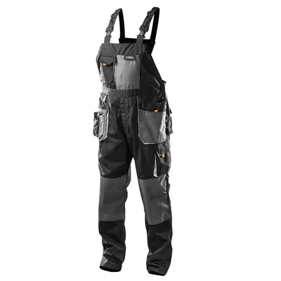 HD work trousers with bibs, size L/52