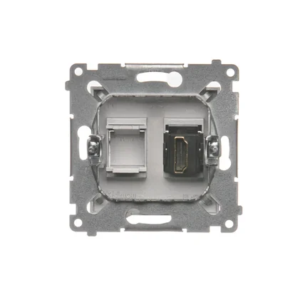HDMI-Buchse (Modul) silber (metallic)