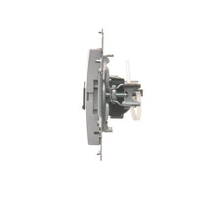 HDMI + RJ45 computer socket category 6 metallic silver matt