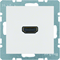 HDMI socket glossy white