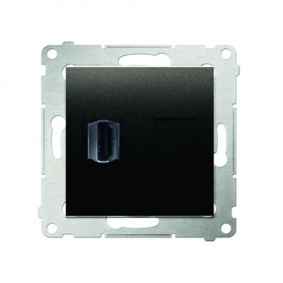 HDMI socket (module) anthracite (metallic)