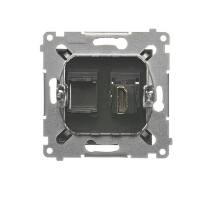 HDMI socket (module) anthracite (metallic)