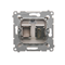 HDMI socket (module) bronze matt metallic