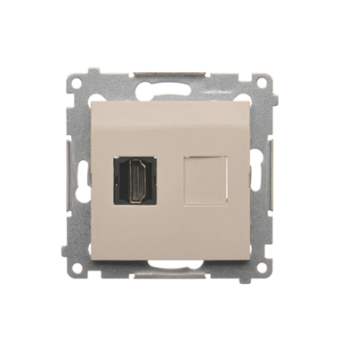 HDMI socket (module) cream