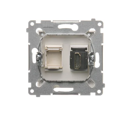 HDMI socket (module) gold (metallic)