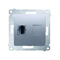 HDMI socket (module) silver (metallic)