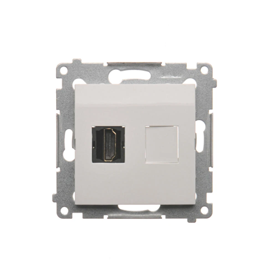HDMI socket (module) white