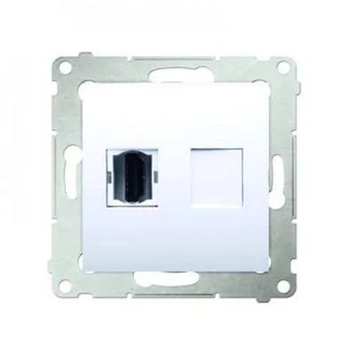 HDMI socket (module) white