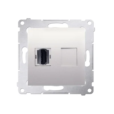HDMI zásuvka (modul) krémová
