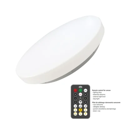 HEDA CEILING LAMP 18W 4000K REMOTE / SENSOR IP54 220-240V