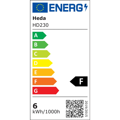 HEDA LED bulb 6W GU10 410lm WW