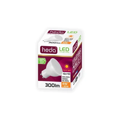 HEDA Żarówka LED 4W GU10 300lm WW