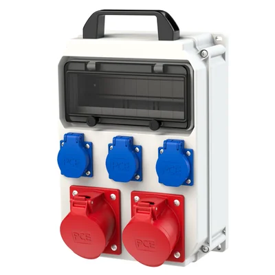 HEL Tableau de distribution portable 10M 2x CEE 32A 5P 400V 3x GS 16A 230V IP54