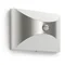 HERB Outdoor wall lamp with motion sensor 6W LED 600Lm WW silver