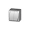 HERMES 2 white IP44 candlestick switch
