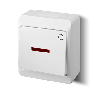 HERMES Doorbell 'N' IP44 interruptor blanco