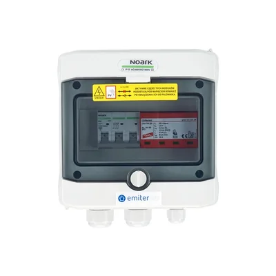 Hermetic AC connection board IP65 EMITER with AC surge arrester Dehn type 1+2 10A 3-F