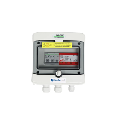 Hermetic AC connection board IP65 EMITER with AC surge arrester Dehn type 1+2 16A 3-F
