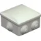 Hermetic box 380x300x120mm with glands IP55 gray