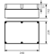Hermetic box PH-5A.1P without weakening + PMT-5 plate