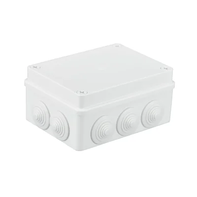 Hermetic box S-BOX 150x110x70, 10 glands, white, IP65
