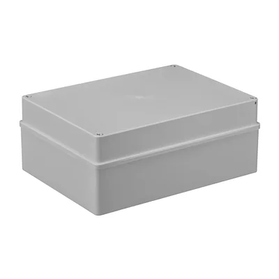 Hermetic box S-BOX 300x220x120, without glands, gray, halogen-free, IP65