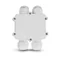 Hermetic cable connector for electric cables / Number of wires: 4 / Wire cross-section: 0.5-2.5mm² / Cable diameter: 8-12mm / IP68 / White