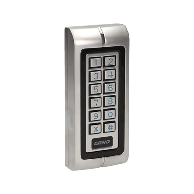 Hermetic combination lock with a card and proximity tag reader, IP68, silver