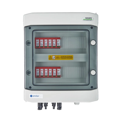 Hermetic DC connection board IP65 EMITER with DC surge arrester Dehn 1000V type 2 4x PV string 4x MPPT