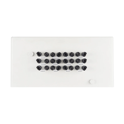 Hermetic DCAC connection board IP66 EMITER with surge arrester DC Dehn 1000V type 1+2 6 x string PV 6 x MPPT arrester AC Dehn type 1+2 100A 3-F FR 100A
