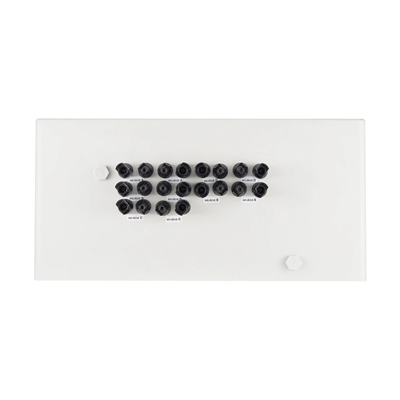 Hermetic DCAC connection board IP66 EMITER with surge arrester DC Dehn 1000V type 2 5 x PV string 5 x MPPT arrester AC Dehn type 2 100A 3-F FR 100A