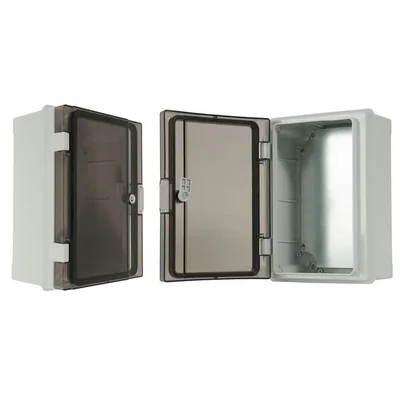 Hermetic distribution cabinet with transparent door 221x311x137mm